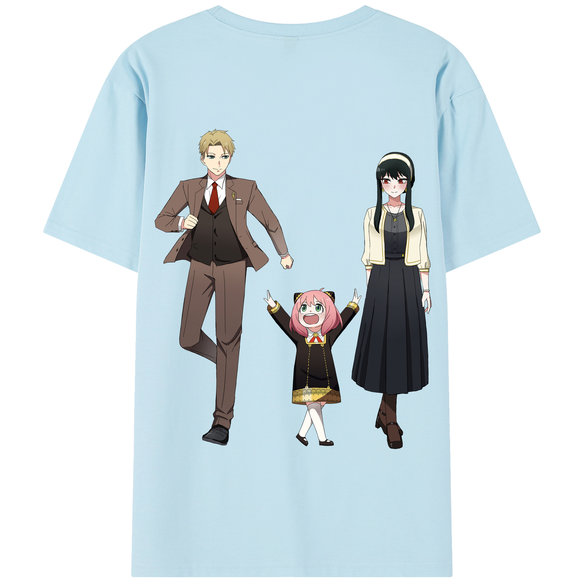 （画像用） SPY×FAMILY间谍家家酒 綿100％半袖Tシャツ（背面プリント）